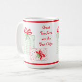 Waterverf vakantieleraren Beste geschenken Koffiemok (Voorkant links)