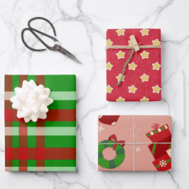 Waterverf vakantiepatroon van papierbladen inpakpapier vel