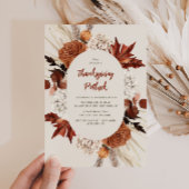 waterverf val laat Thanksgiving potluck achter Kaart