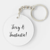 Waterverf Valentijn Fox Kaart Sleutelhanger (Achterkant)