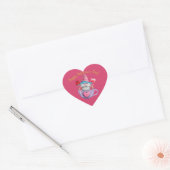 Waterverf Valentijn Gnome Hart Sticker (Envelop)