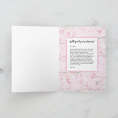 Waterverf Valentijn Hearts Kaart (Binnen)