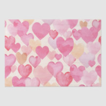Waterverf Valentijn Hearts