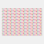 Waterverf Valentijn het ompakken van papier van  Inpakpapier Vel (Voorkant 3)