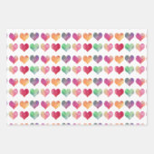 Waterverf Valentijn het ompakken van papier van  Inpakpapier Vel (Voorkant)