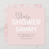 Waterverf Valentijn Thema Baby shower (Voorkant / Achterkant)