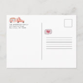 Waterverf Valentijn Village Map | Illustratie Briefkaart (Achterkant)