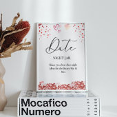 Waterverf valentijn Vrijgezellenfeest trouwteken Poster