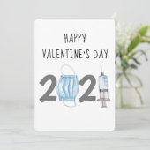 Waterverf Valentijnsdag 2021 Feestdagenkaart (Staand voorkant)