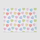 Waterverf Valentijnsdag Conversation Hearts Tissuepapier (Voorkant)