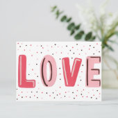 Waterverf Valentijnsdag Kaart (Staand voorkant)