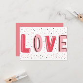 Waterverf Valentijnsdag Kaart (Voorkant / Achterkant in situ)