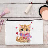 Waterverf Valentijnsdag Kat Etui