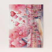 Waterverf Valentijnsdag Legpuzzel (Verticaal)