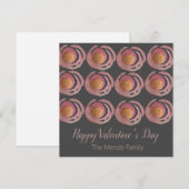 Waterverf Valentijnsdag Metallic Rozen (Voorkant / Achterkant)