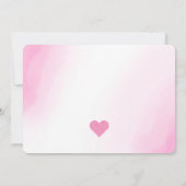 Waterverf Valentijnsdag Roze Balloons Kaart (Achterkant)