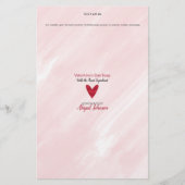 Waterverf Valentijnsdag 💖 Roze Zeep Wrap Papier (Voorkant)