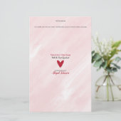 Waterverf Valentijnsdag 💖 Roze Zeep Wrap Papier (Staand voorkant)
