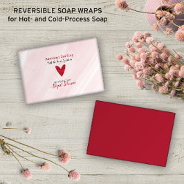 Waterverf Valentijnsdag 💖 Roze Zeep Wrap Papier