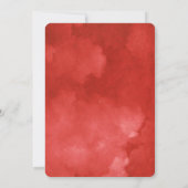 Waterverf Valiant Poppy Moderne Kerst Kaart (Achterkant)