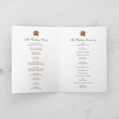 Waterverf Vallende Blad Herfst Natuur Bruiloft Programma (Binnen)