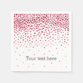 Waterverf vallende harten servetten (Voorkant)