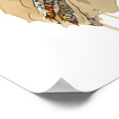 Waterverf van Afrikaanse stammenvrouwen — Kunst me Poster (Hoek)