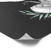 Waterverf van alkboard Elephant Baby shower Poster (Hoek)