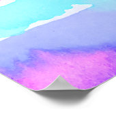 Waterverf van Aquamarine Fantasy 02 Poster (Hoek)
