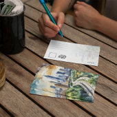 Waterverf van Atlanta Georgia Kaart