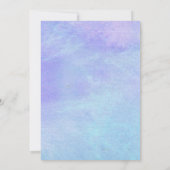 Waterverf van baby shower Butterfly en Blue Tulips Kaart (Achterkant)