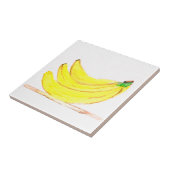 Waterverf van Bananas Kitchen Rustic Tropical Tegeltje (Zijkant)