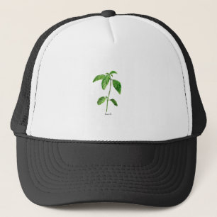 Waterverf van basionegroenen trucker pet