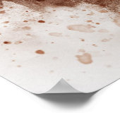 Waterverf van Basset hound Poster (Hoek)