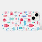 Waterverf van beetel Case-Mate iPhone case (Achterkant (horizontaal))