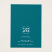 Waterverf van bergen die een weergavekaart verdien visitekaartje (Achterkant)