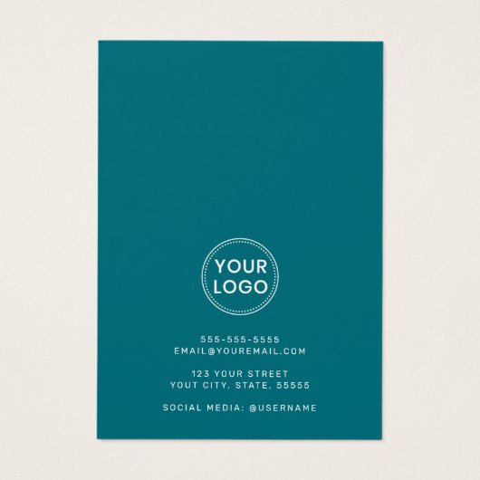 Waterverf van bergen die een weergavekaart verdien visitekaartje (Achterkant)