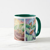 Waterverf van bestuivers KunstMok Mok (Voorkant rechts)