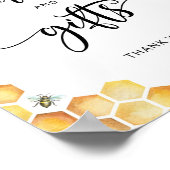 Waterverf van bijen en cadeaubord poster (Hoek)