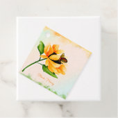 Waterverf van bijen en zonnebloemen bedankjes labels (In situ)