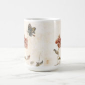 Waterverf van bijen, vlinder en papaver koffiemok (Center)