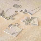 Waterverf van  bijen, vlinder en papaver legpuzzel (Zijkant)