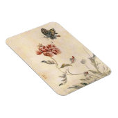 Waterverf van  bijen, vlinder en papaver magneet (Rechterzijde)