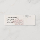 Waterverf van bijen, vlinder en papaver mini visitekaartje (Voorkant)