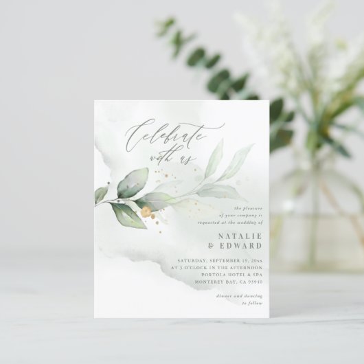 waterverf van bladgoud voor metaalgoud bruiloft (Staand voorkant)