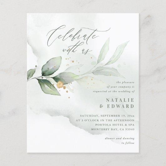 waterverf van bladgoud voor metaalgoud bruiloft (Voorkant)