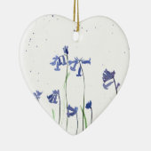 Waterverf van blauwe gordels schilderen keramisch ornament (Rechts)