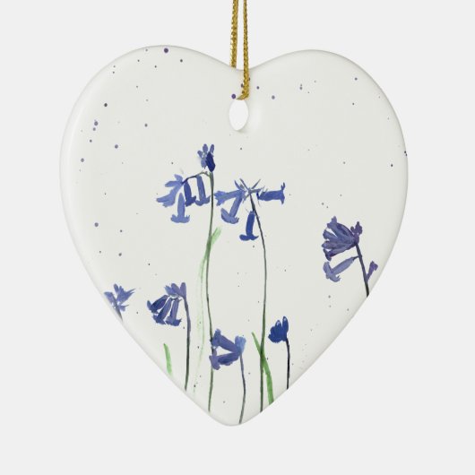 Waterverf van blauwe gordels schilderen keramisch ornament (Rechts)