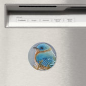 Waterverf van blauwvogel magneet (Insitu (Vaatwasser))