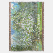 Waterverf van bloedige tuinschilderkunst deken (Voorkant Verticaal)